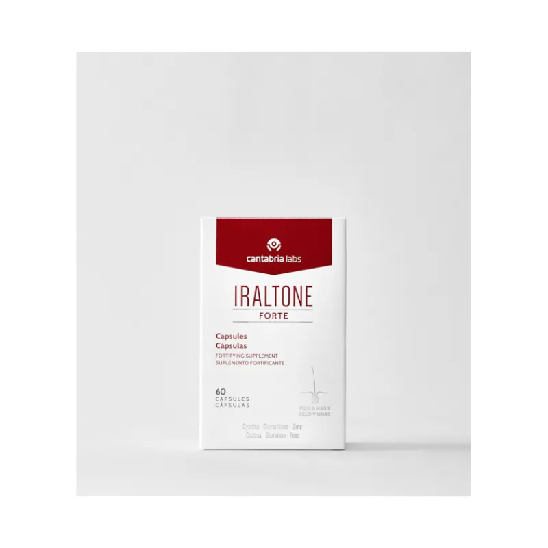 New Set Iraltone Forte Cápsulas + Champú Fortificante Tratamientos Capilares