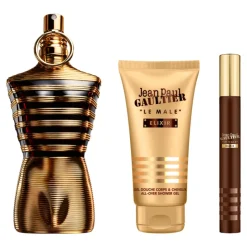 New Set Le Male Elixir Parfum & Shower Gel Hombre Estuches Y Gift Sets
