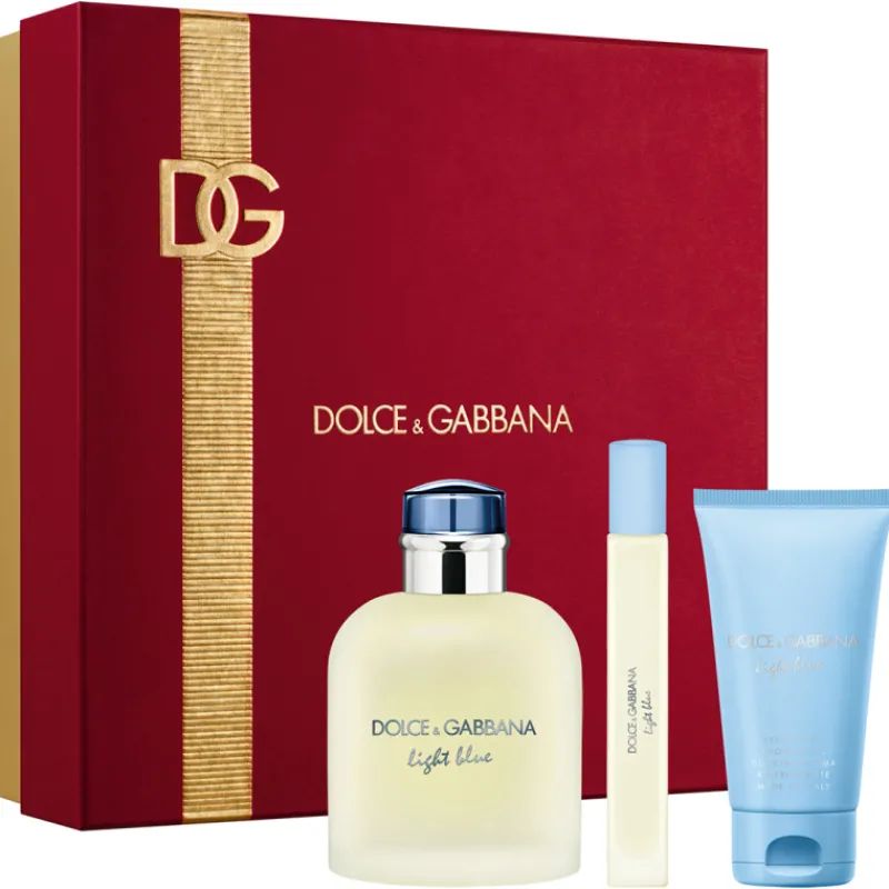 New Set Light Blue Pour Homme Eau de Toilette & Shower Gel Hombre Estuches Y Gift Sets