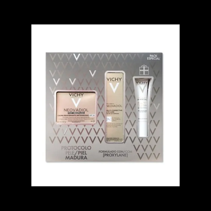 Discount Set Neovadiol Crema Post Menopausia SPF50 + Contorno Ojos + Mini Talla UV Age Daily Estuches|Facial