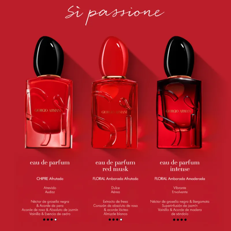Outlet Si Passione Red Musk Perfume para Mujer de Giorgio Mujer Eau De Parfum Mujer