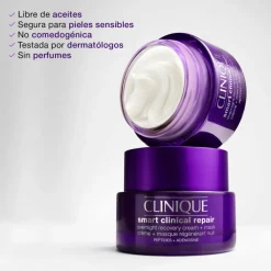 Smart Clinical Repair Crema de Recuperación Nocturna y Mascarilla Peptidos|Acido Hialurónico