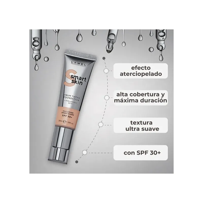 New Smart Skin Serum Tinted Foundation Fondo De Maquillaje