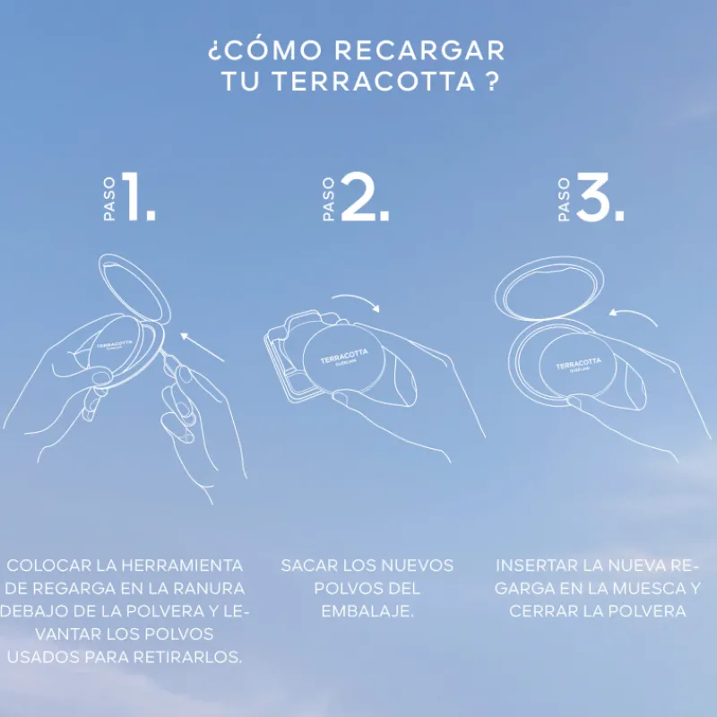 New Terracotta Light los Polvos Iluminadores Efecto Buena Cara Natural Polvos