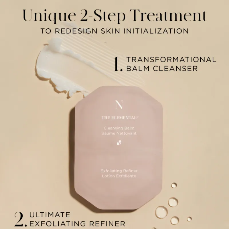 Clearance THE ELEMENTAL CLEANSING BALM AND EXFOLIATING REFINER Vitamina A|Aha/Bha