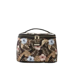 Sale Tropical Large Beauty Box Black flowers Accesorios De Maquillaje